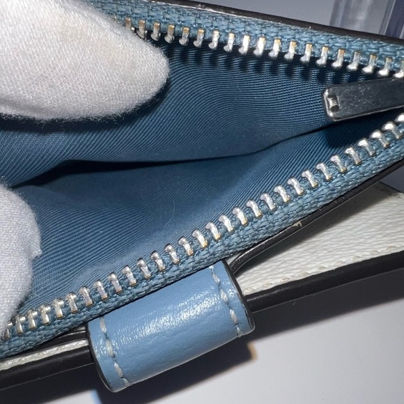 💙Coach Chalk/Indigo Logo Keychain Wristlet/Wallet/Card Holder | PRELOVED!!💙 - Picture 4 of 12